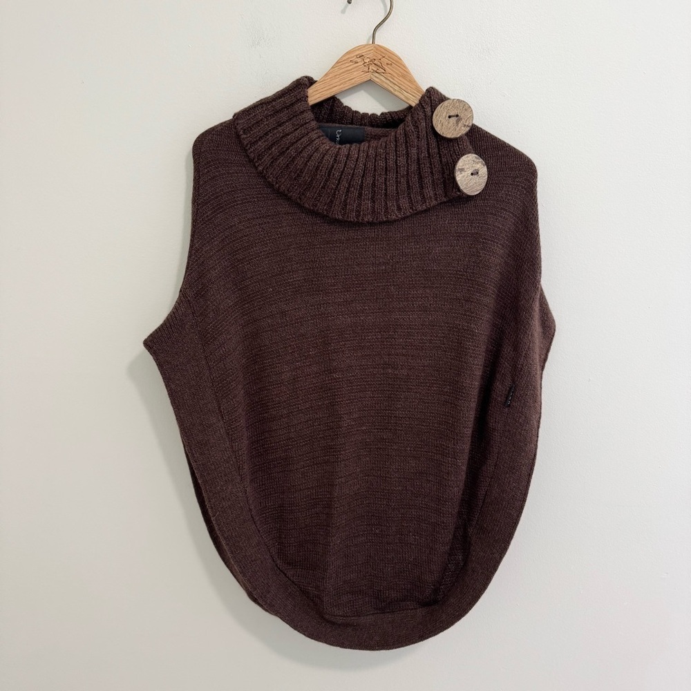 URKU Alpaca Blend Poncho Sweater